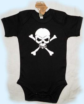 Baby Body mit Totenkopf