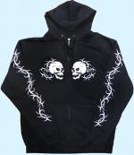 Kapuzensweat -Jacke Totenköpfe
